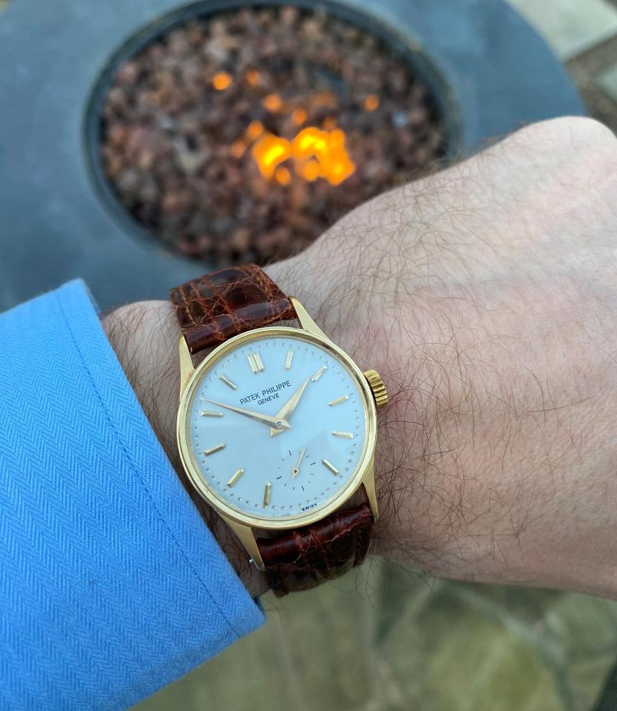 1940's Patek Philippe Vintage Calatrava 96 Mens Watch 18K Gold