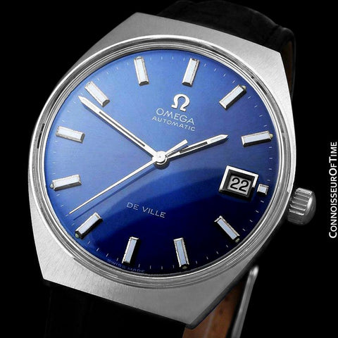 1970's Omega De Ville Vintage Mens Automatic Classic Retro Watch - Stainless Steel