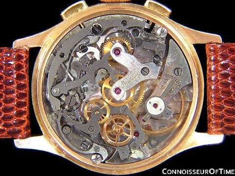 1945 Breitling Vintage Aviator's Ref. 760 Mens Chronograph Watch - 18K Rose Gold