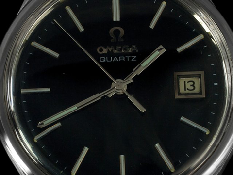 1979 Omega Vintage Mens Full Size Quartz Watch, Date - Stainless Steel