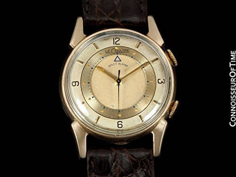 1953 Jaeger-LeCoultre Vintage Mens Memovox Wrist Alarm - 10K Gold Filled