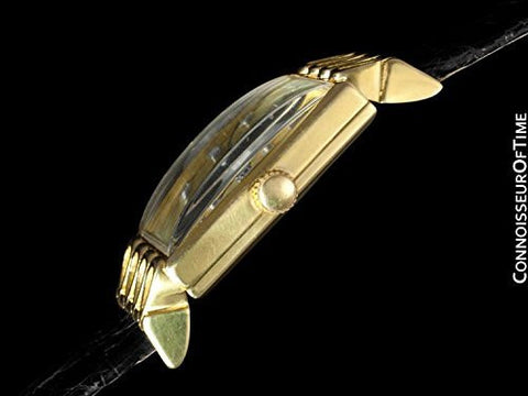 1951 Jaeger-LeCoultre Vintage Mens Watch, 18K Gold & Diamonds - The Lowell
