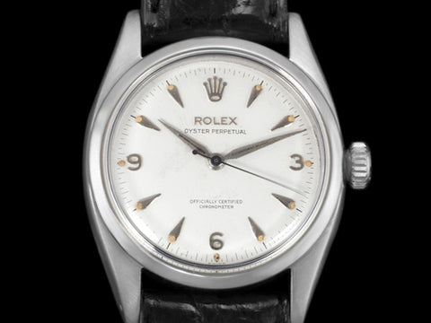 1954 Rolex Oyster Perpetual Ref. 6580 Vintage Mens Automatic Watch - Stainless Steel