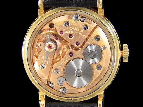 1948 Omega Cosmic Vintage Triple Date Watch with Moon Phase - 18K Gold