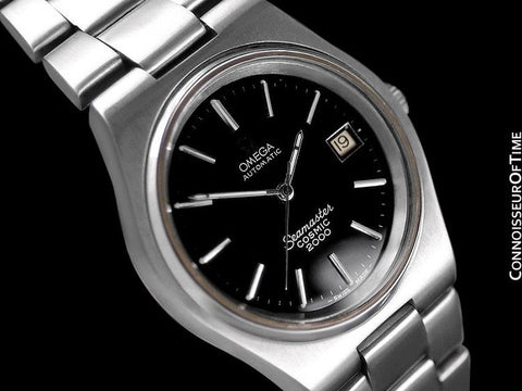 1978 Omega Seamaster Cosmic 2000 Vintage Retro Mens Dive Watch, Date - Stainless Steel