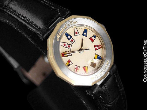 Corum Admiral's Cup Ladies Nautical Watch - Solid 18K Gold & Stainless Steel