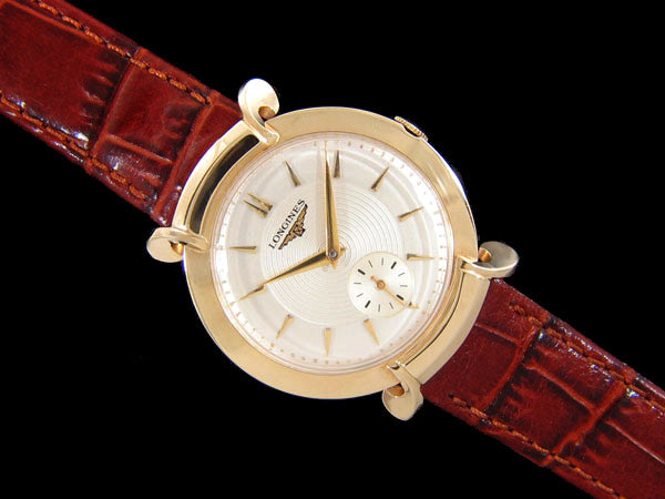 1954 Longines Vintage Mens Handwound Dress Watch, Beautiful Design - 1 - Connoisseur of Time 1954 Longines Vintage Mens Handwound Dress Watch, Beautiful Design - 1 - Connoisseur of Time