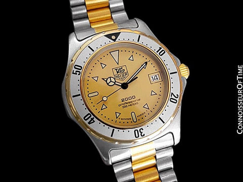TAG Heuer Professional 2000 Mens Diver Watch, 974.013 - Stainless Steel & 18K Gold Plated