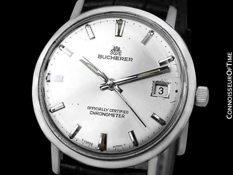 1960's Bucherer (Carl Bucherer) Vintage Mens Officially