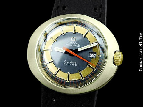 1960's Omega Dynamic Vintage Ladies Automatic Watch - 18K Gold Cap & Stainless Steel