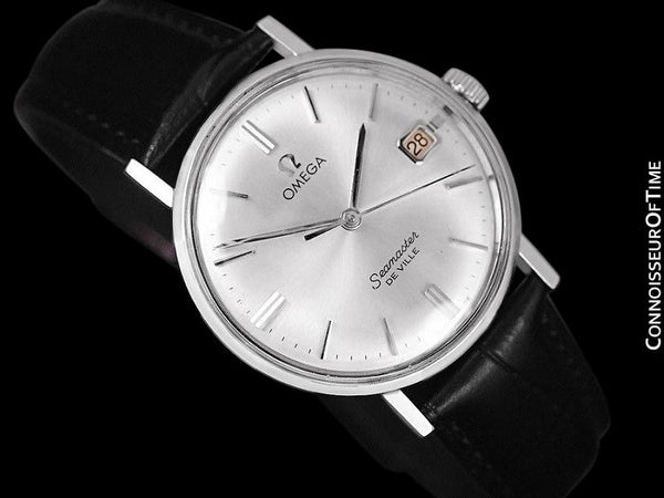 1961 Omega Seamaster Vintage Mens Handwound Watch with Date - Stainless Steel