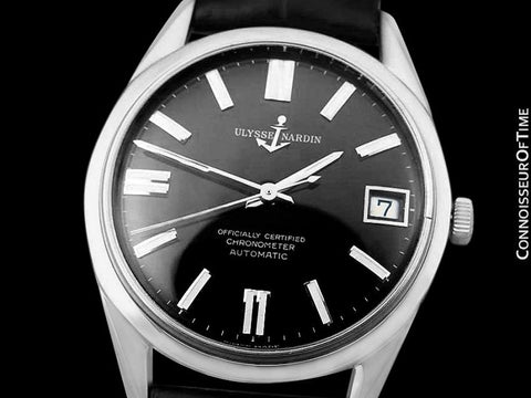 1960's Ulysse Nardin Vintage Mens Full Size Watch, Stainless Steel - Officially Certified Chronometer