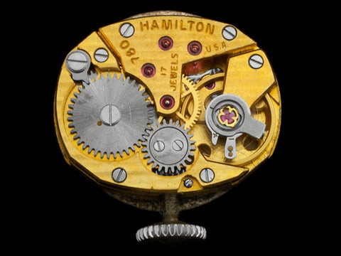 1960's Vintage Ladies Hamilton Watch - 14K White Gold & Diamonds