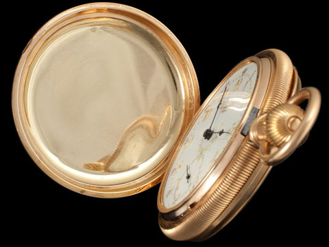 1883 E. Howard & Co. Antique 18 Size Pocket Watch - Fancy Dial - 14K Gold