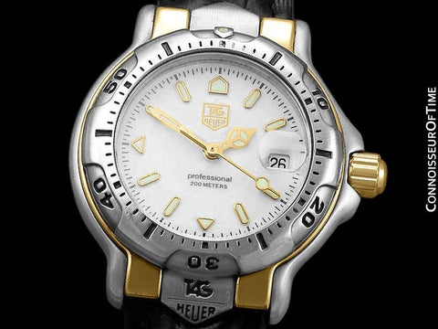 Tag Heuer Professional 6000 Ladies Divers Stainless Steel & 18K Gold Plated Watch - WH1351 K1