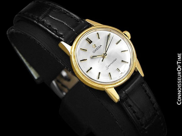 1964 Omega Seamaster Vintage Ladies Watch - 18K Gold Plated & Stainless Steel