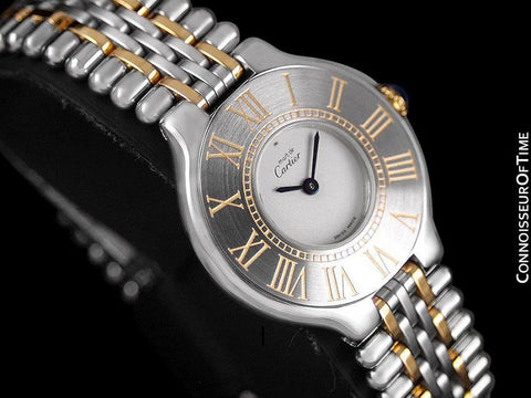Cartier Must De 21C Ladies Watch - Stainless Steel & 18K Gold