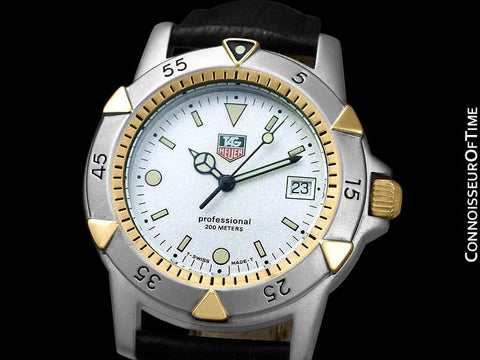 Tag Heuer Professional 1500 Mens Divers Granite Dial Watch - Stainless Steel & 18K Gold Plated