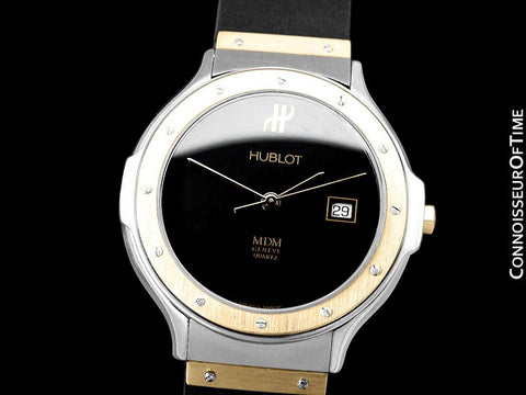 Hublot MDM Two-Tone Midsize Mens Watch - Stainless Steel & 18K Gold