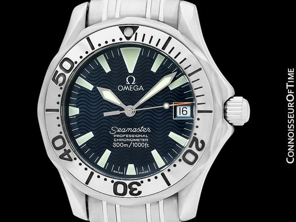 Omega Seamaster Midsize 300M Professional Diver Chronometer Limited Edition Jacques Mayol Watch, Stainless Steel - 2554.80.00