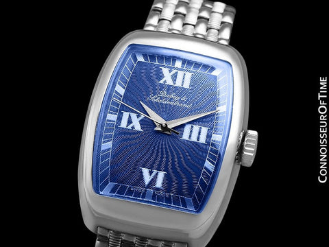 Dubey & Schaldenbrand Ladies Automatic Tonneau Luxury Watch - Stainless Steel