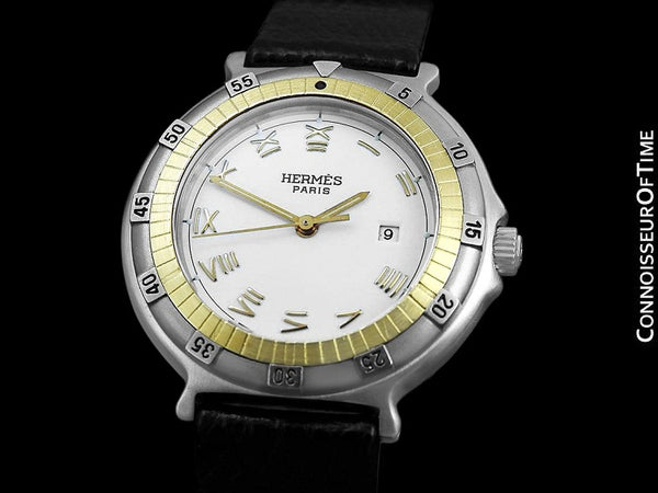 Hermes Ladies Captain Nemo Quartz Watch - Stainless Steel & 18K Gold