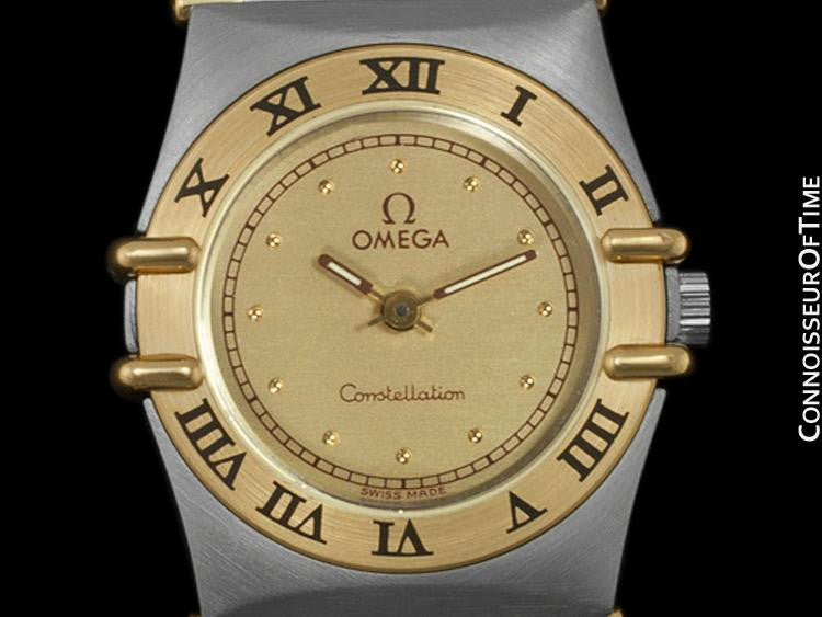 Omega Ladies Constellation Mini 22mm Watch, 18K Gold & Stainless