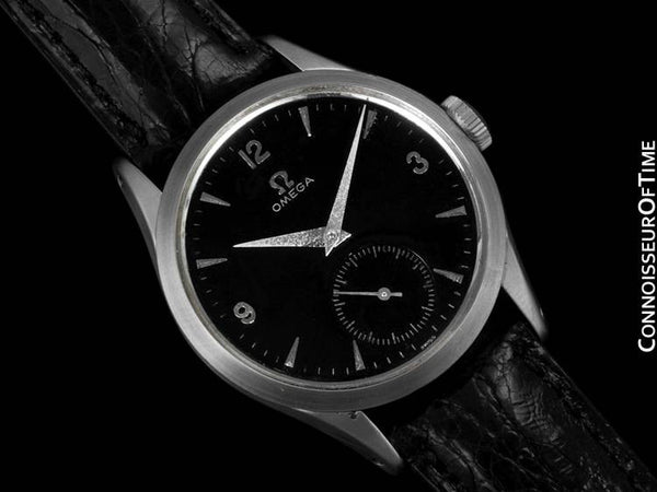 1954 Omega Vintage Mens 30T2 Watch, Larger Model - Stainless Steel