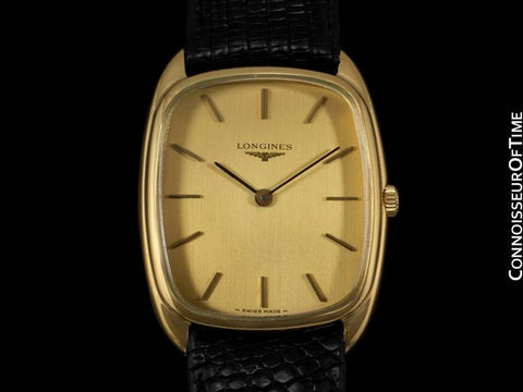 Longines Mens Classic Handwound Dress Watch - 18K Gold Plated & Stainless Steel SS