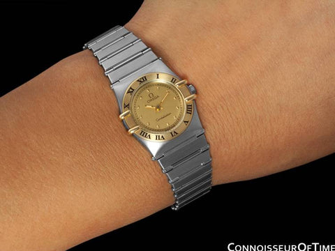 Omega Ladies Constellation Mini 22mm Watch - Stainless Steel & 18K Gold