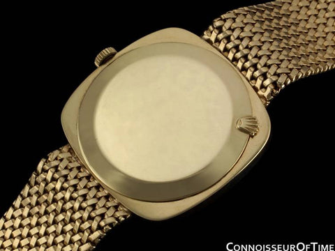1970's Rolex Vintage Mens Cellini Style Dress Watch - 14K Gold
