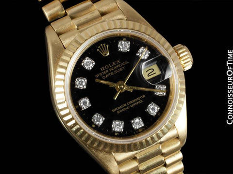 Rolex Ladies President Datejust, 69178 - 18K Gold & Diamonds