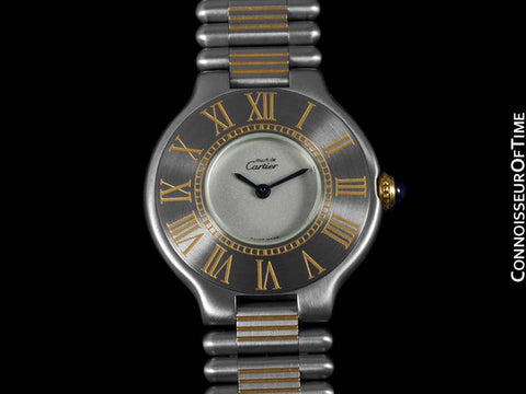 Cartier Must De 21C Ladies Watch - Stainless Steel & 18K Gold