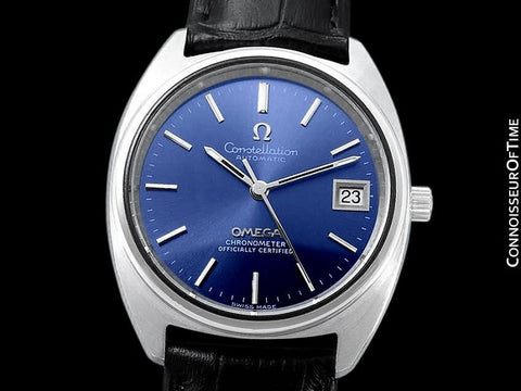 1971 Omega Constellation "C" Chronometer Vintage Mens Calendar Date Watch - Stainless Steel
