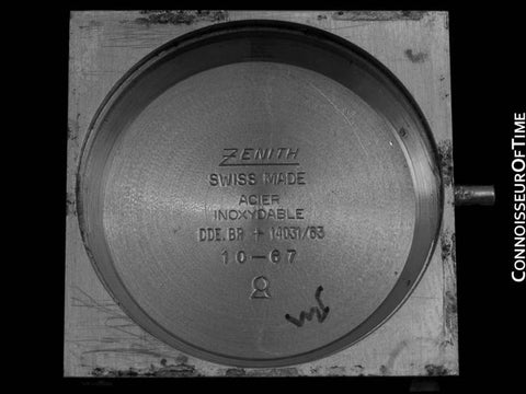 1967 Zenith JFK John F. Kennedy Vintage Respirator Mens Watch - Stainless Steel