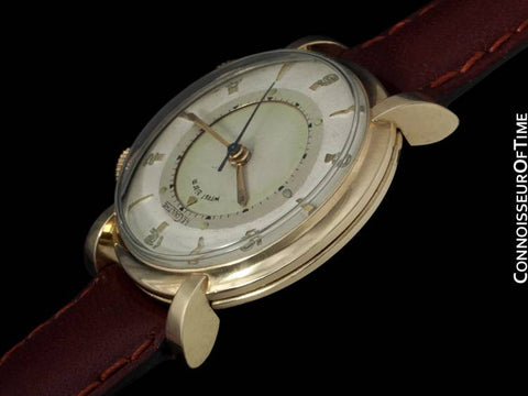 1950 Jaeger-LeCoultre Memovox Vintage Mens Reveil Wrist Alarm - 10K Gold Filled