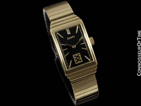 1940's Zenith Vintage Mens Dress Watch - 14K Gold
