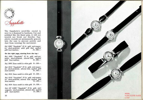 1962 Omega Vintage Ladies Sapphette Watch - Solid 9K Gold