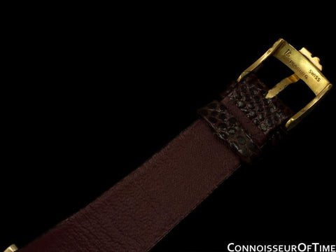 Corum Romvlvs Romulus Mens Midsize Dress Watch - 18K Gold with Wood Bezel
