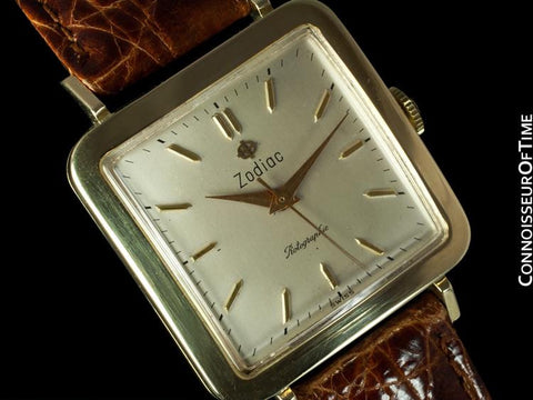 1955 Zodiac Rotographic Vintage Automatic Watch - Army / Navy College Football Game - 14K Gold