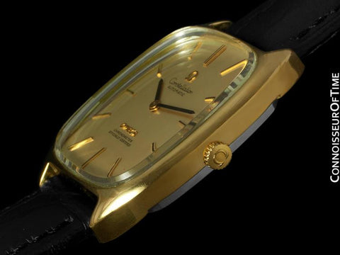 1974 Omega Constellation Chronometer Vintage Mens Watch - 18K Gold Plated & Stainless Steel