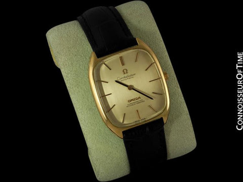 1974 Omega Constellation Chronometer Vintage Mens Watch - 18K Gold Plated & Stainless Steel