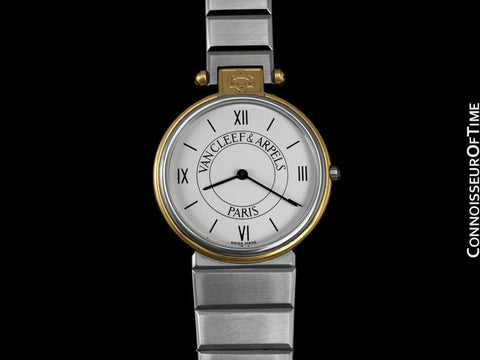 Van Cleef & Arpels VCA La Collection No. 22 Mens Midsize Unisex Watch - Stainless Steel & 18K Gold