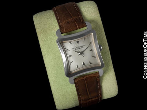 1950's Girard Perregaux Gyromatic Vintage Mens Midsize Watch - Stainless Steel