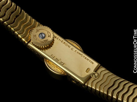 1960's Vacheron & Constantin Ladies Backwind Miniature Bracelet Watch - 18K Gold