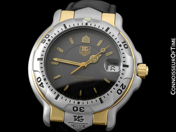 TAG Heuer Professional 6000 Mens Full Size Divers Stainless Steel & 18K Gold Watch - WH1152