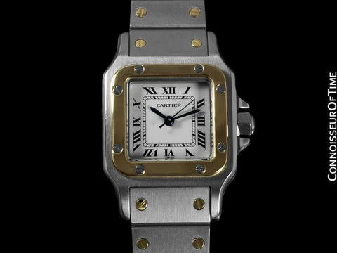 Cartier Ladies Santos Galbee, Automatic - Two Tone, 18K Gold & Stainless Steel