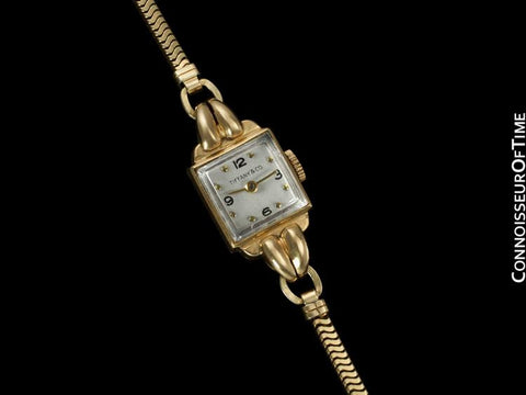 1950's Tiffany & Co. Movado Ladies Vintage Watch - 14K Gold