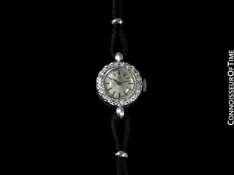 1969 Omega Vintage Ladies Watch - 14K White Gold & Diamonds
