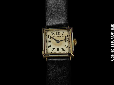 1920's Tiffany & Co. Ladies Vintage Watch - 18K Gold & Enamel